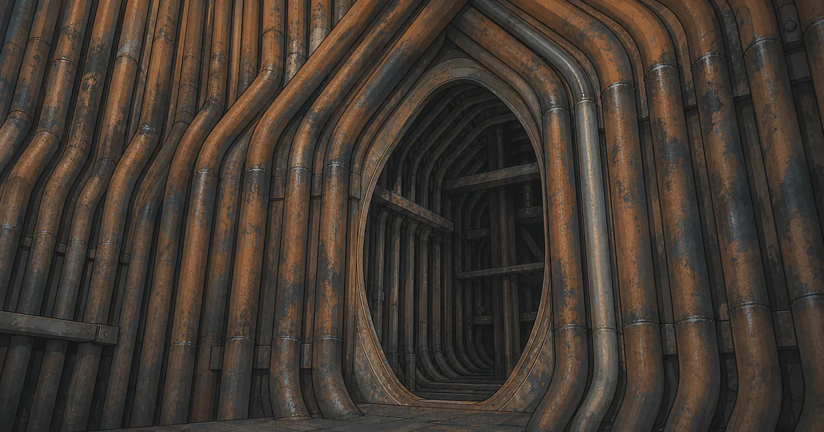 Illustration of scale and oxidation across boiler water-wall tubes during an outage
